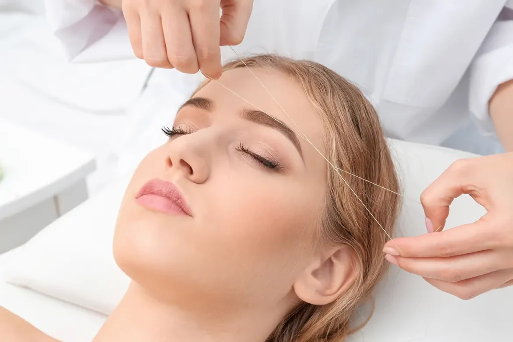 eyebrow trimming