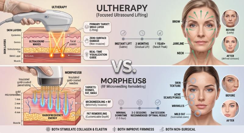 Ultherapy vs. Morpheus8: Which Skin Tightening Treatment is Right for You?